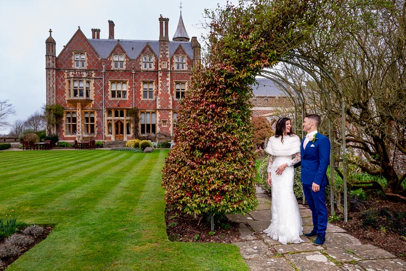 Virginia and Simon the gardens at Horsted Place Hotel.